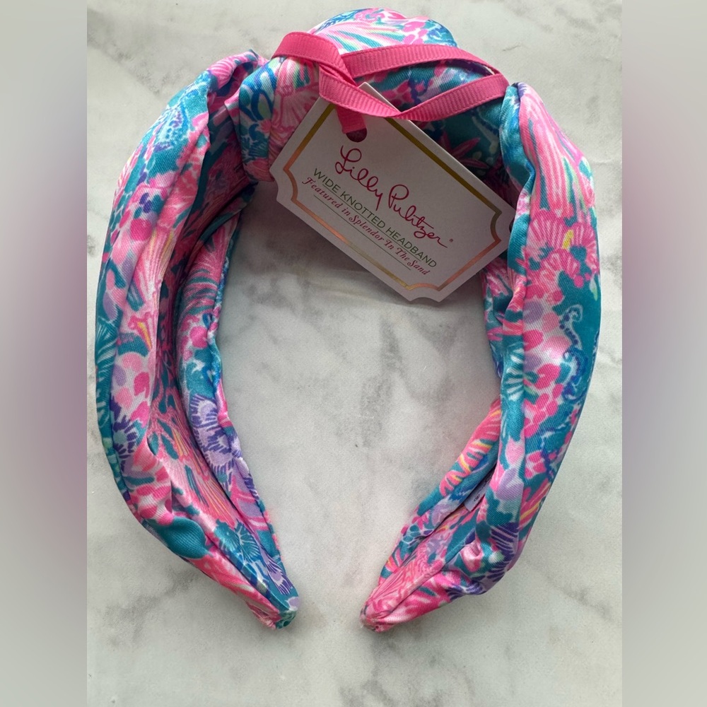 Lilly Pulitzer Wide Knotted Headband Splendor in the Sea